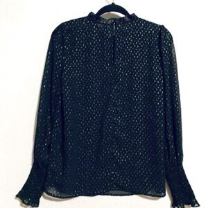Rachel Black and Gold Women's Blouse